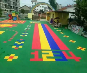 幼儿园地面铺设